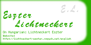 eszter lichtneckert business card